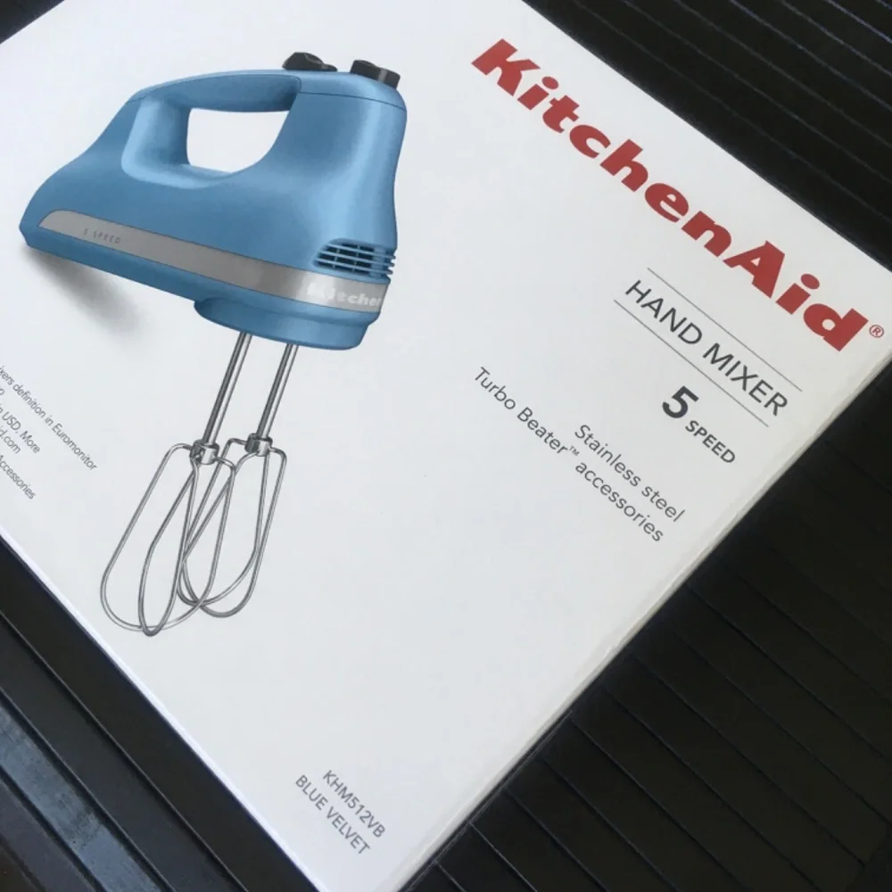 brand new in box BLUE VELVET KitchenAid Ultra Power 5-Speed Hand Mixer